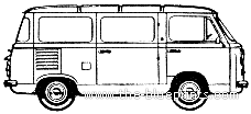 Fiat 850T Van - Fiat - drawings, dimensions, pictures of the car