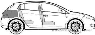 Fiat Bravo 1.4 Sport (2007) - Fiat - drawings, dimensions, pictures of the car