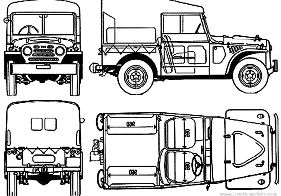 Fiat Campagnola A - Fiat - drawings, dimensions, pictures of the car