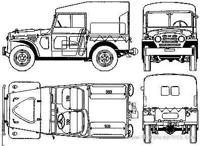 Fiat Campagnola C - Fiat - drawings, dimensions, pictures of the car