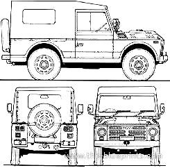 Fiat Campagnola LWB (1981) - Fiat - drawings, dimensions, pictures of the car