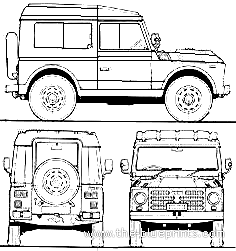 Fiat Campagnola SWB (1981) - Фиат - чертежи, габариты, рисунки автомобиля