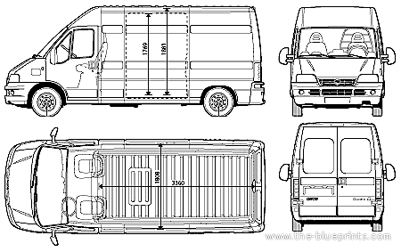 Fiat Ducato LWB - Fiat - drawings, dimensions, pictures of the car