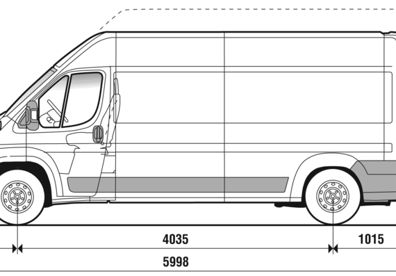Fiat Ducato LWB (2007) - Fiat - drawings, dimensions, pictures of the car