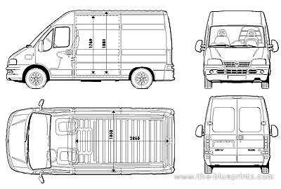 Fiat Ducato MWB - Fiat - drawings, dimensions, pictures of the car