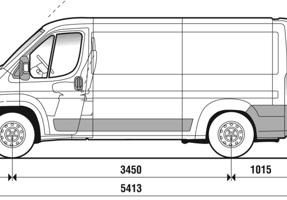 Fiat Ducato MWB (2007) - Fiat - drawings, dimensions, pictures of the car