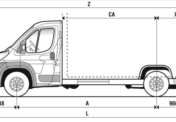Fiat Ducato Maxi Platform (2007) - Fiat - drawings, dimensions, pictures of the car