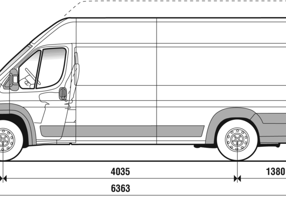 Fiat Ducato Maxi XL (2007) - Fiat - drawings, dimensions, pictures of the car