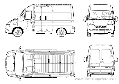 Fiat Ducato Medium Wheel Base - Fiat - drawings, dimensions, pictures of the car