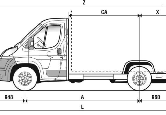 Fiat Ducato Platform (2007) - Fiat - drawings, dimensions, pictures of the car