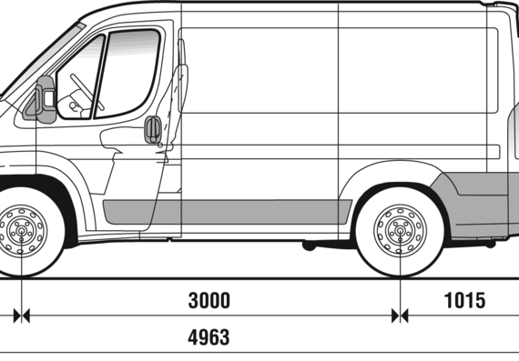 Fiat Ducato SWB (2007) - Fiat - drawings, dimensions, pictures of the car