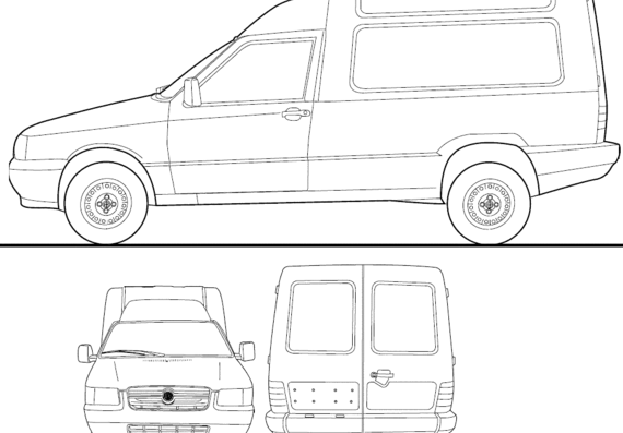 Fiat Fiorano BR (2012) - Фиат - чертежи, габариты, рисунки автомобиля