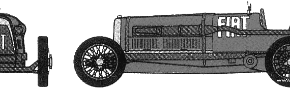 Fiat Mephistopheles (1924) - Фиат - чертежи, габариты, рисунки автомобиля