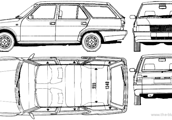 Fiat Regatta Weekend - Fiat - drawings, dimensions, pictures of the car