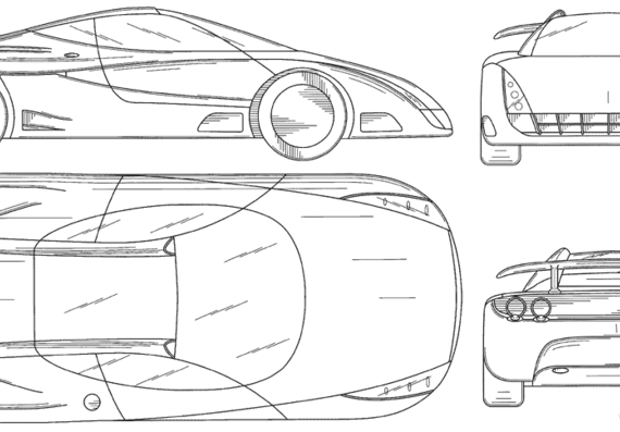 Fioravanti - Разные автомобили - чертежи, габариты, рисунки автомобиля