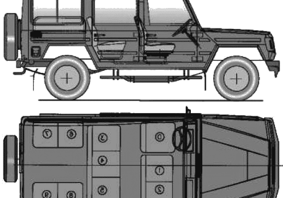 Force Trax Gama Classic DT (2008) - Разные автомобили - чертежи, габариты, рисунки автомобиля