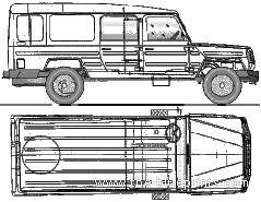 Force Trax Kargo Delivery Van (2008) - Разные автомобили - чертежи, габариты, рисунки автомобиля
