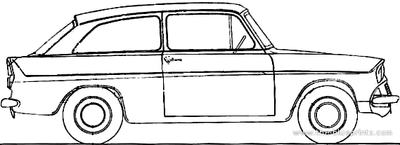 Ford Anglia 105E Touring Saloon Conversion (1961) - Форд - чертежи, габариты, рисунки автомобиля