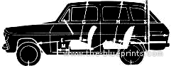 Ford Anglia Estate 105E - Ford - drawings, dimensions, pictures of the car