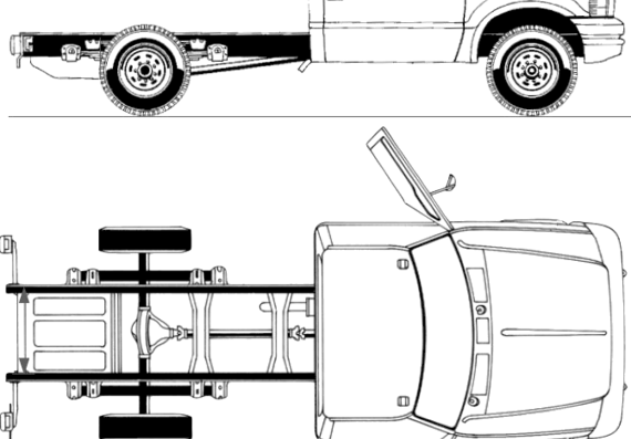 Ford BR F-350 (2011) - Форд - чертежи, габариты, рисунки автомобиля