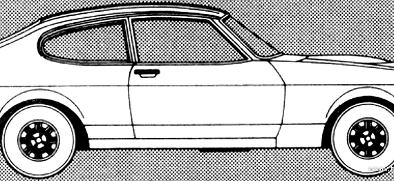 Ford Capri Mk.IIII 1300 L (1980) - Форд - чертежи, габариты, рисунки автомобиля