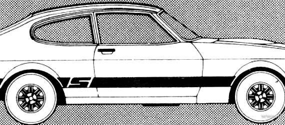 Ford Capri Mk.III S (2000) - Форд - чертежи, габариты, рисунки автомобиля