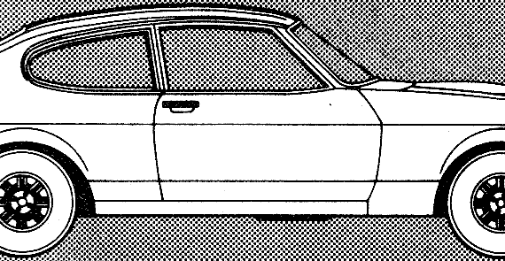 Ford Capri Mk.II 1600 S (1979) - Форд - чертежи, габариты, рисунки автомобиля