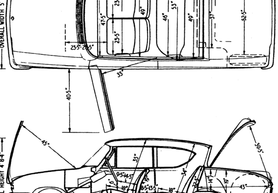 Ford Consul Classic 315 (1962) - Форд - чертежи, габариты, рисунки автомобиля