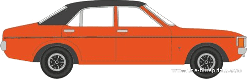 Ford Consul Mk.I 4-Door - Форд - чертежи, габариты, рисунки автомобиля