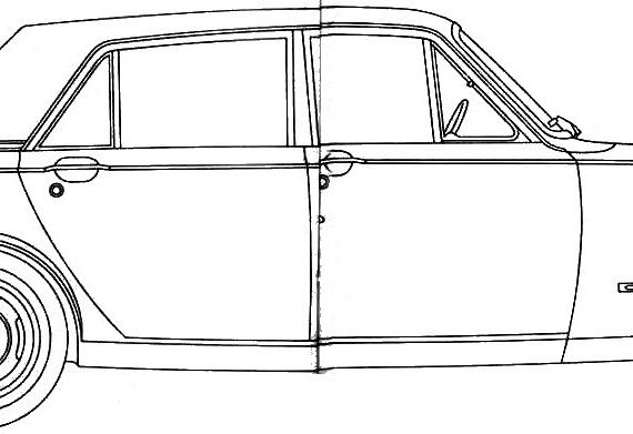 Ford Corsair (1964) - Форд - чертежи, габариты, рисунки автомобиля