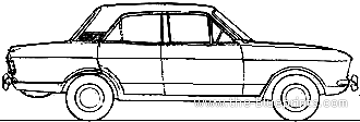 Ford Cortina Mk.II 4-Door (1967) - Ford - drawings, dimensions, pictures of the car
