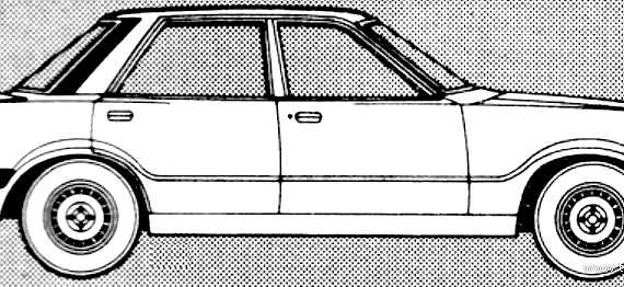 Ford Cortina Mk.IV 1600 GL (1980) - Форд - чертежи, габариты, рисунки автомобиля