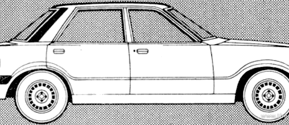 Ford Cortina Mk.IV 2000 Ghia (1980) - Форд - чертежи, габариты, рисунки автомобиля