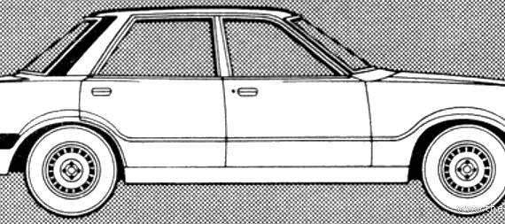 Ford Cortina Mk.IV 2300 GL (1980) - Форд - чертежи, габариты, рисунки автомобиля
