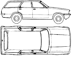 Ford Cortina Mk.IV Estate - Форд - чертежи, габариты, рисунки автомобиля