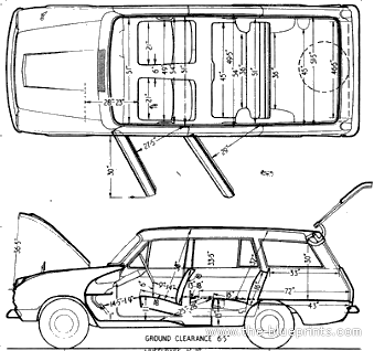 Ford Cortina Mk.I 1200 Deluxe Estate (1963) - Ford - drawings, dimensions, pictures of the car