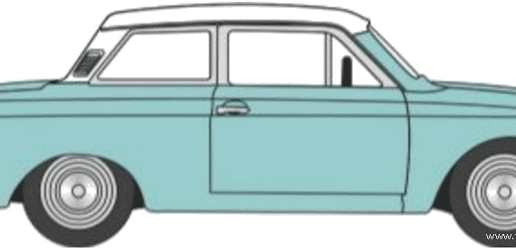 Ford Cortina Mk.I 2-Door - Ford - drawings, dimensions, pictures of the car