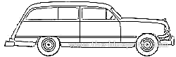 Ford Country Squire Wagon (1950) - Ford - drawings, dimensions, pictures of the car