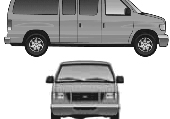 Ford E-Series (2007) - Ford - drawings, dimensions, pictures of the car