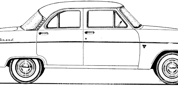 Ford E Consul 204E 4-Door (1958) - Форд - чертежи, габариты, рисунки автомобиля