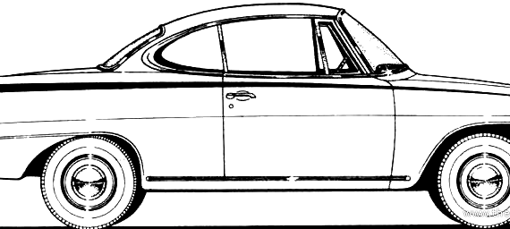 Ford E Cosul Capri 315 - Форд - чертежи, габариты, рисунки автомобиля