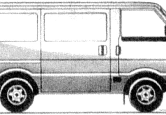 Ford E Econovan (Mazda Bongo) (1987) - Форд - чертежи, габариты, рисунки автомобиля