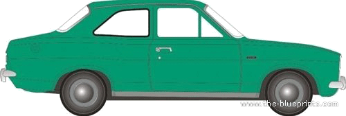 Ford E Escort Mk. I 1300 XL 2-Door - Ford - drawings, dimensions, pictures of the car