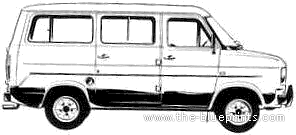 Ford E Transit Bus (1978) - Форд - чертежи, габариты, рисунки автомобиля