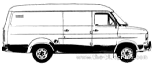 Ford E Transit Van LWB (1978) - Форд - чертежи, габариты, рисунки автомобиля