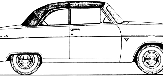 Ford E Zephyr 206E Convertible (1958) - Ford - drawings, dimensions, pictures of the car