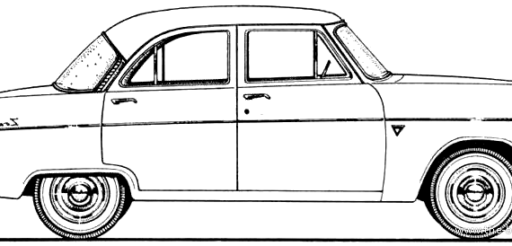 Ford E Zodiac 206E (1958) - Форд - чертежи, габариты, рисунки автомобиля