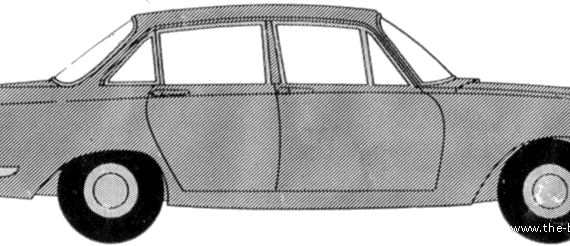 Ford E Zodiac Mk.III - Форд - чертежи, габариты, рисунки автомобиля