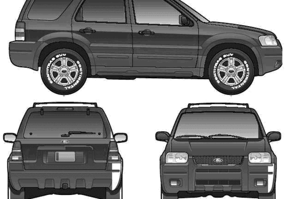 Ford Escape (2005) - Ford - drawings, dimensions, pictures of the car