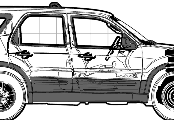 Ford Escape XLT (2006) - Форд - чертежи, габариты, рисунки автомобиля